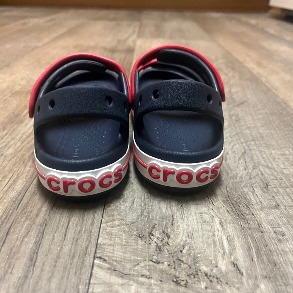 CROCS Kids Navy and Red Sandals